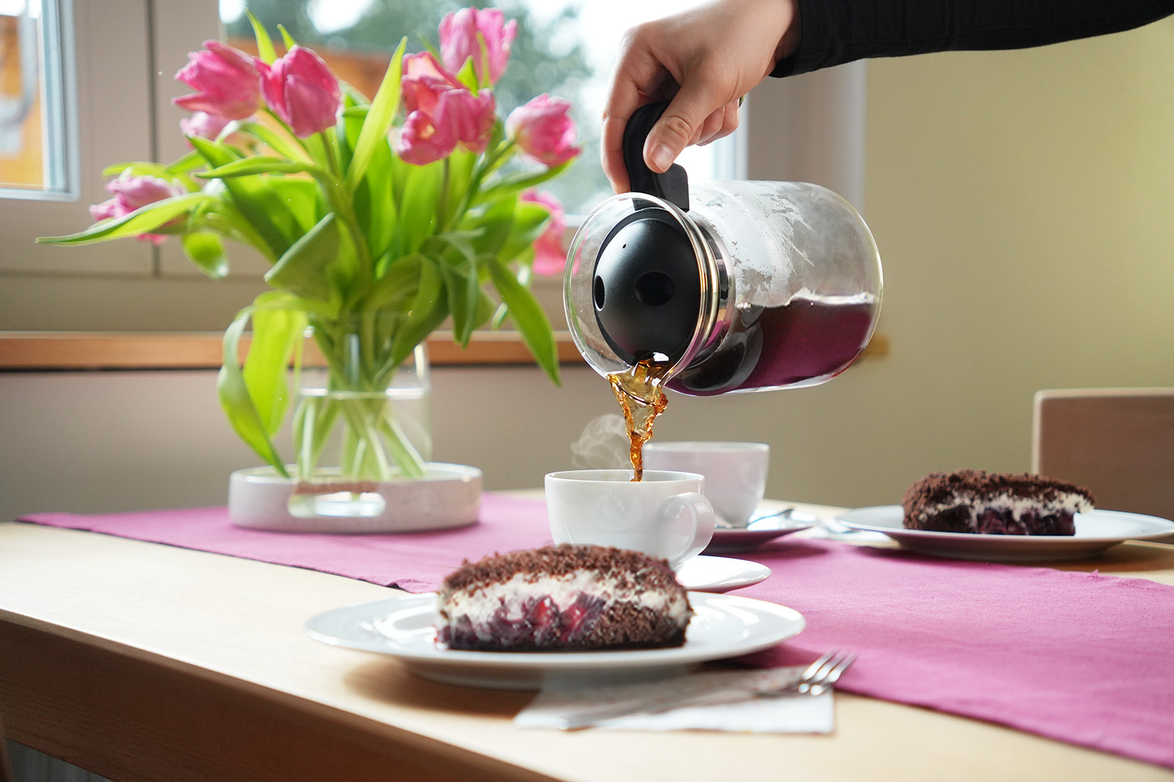 Frischer Kaffee und herrlicher Kuchen in den Fereinwohnungen Vogel in Heringsdorf